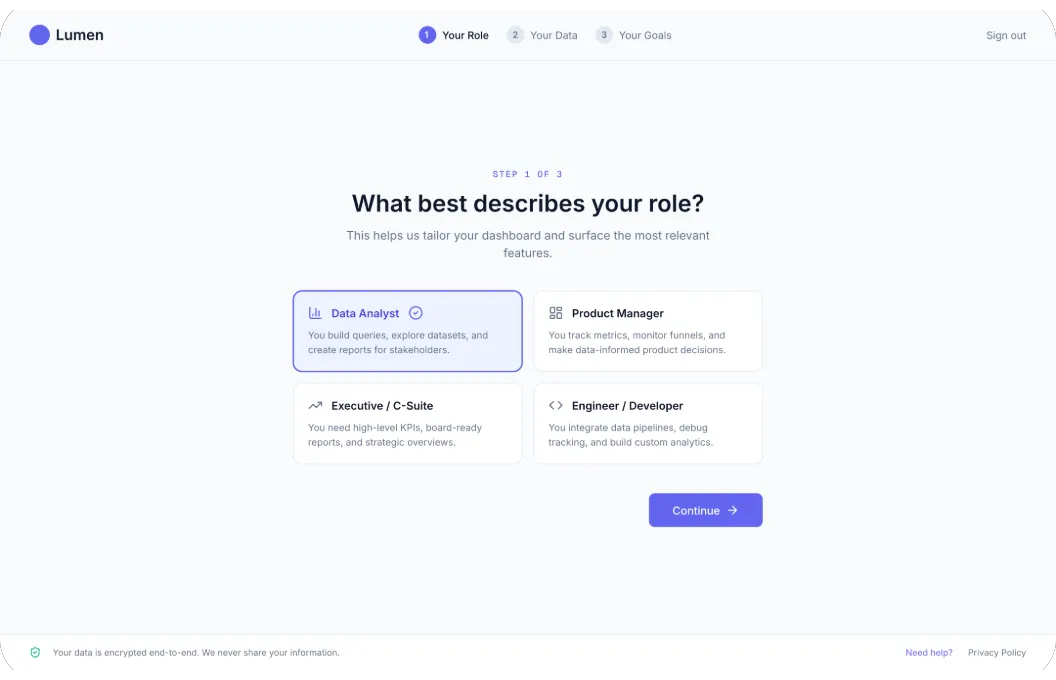 Lumen AI Onboarding — detail 1